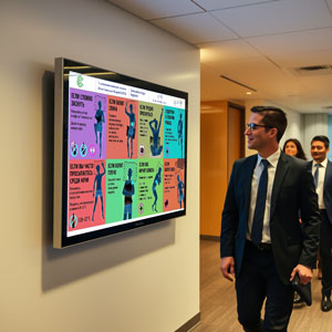 Цифровой экран для HR и внутренних коммуникаций