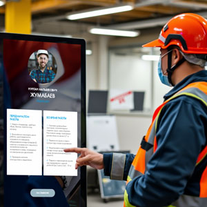 Цифровой экран для охраны труда и экстренных оповещений