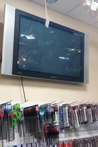 Пустой экран в магазине инструментов теряет продажи