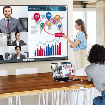 Интерактивная панель lkz переговорной комнаты и класса